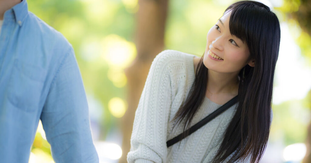 デート中の女性